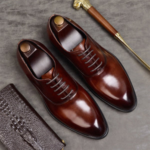 Oxford Formal Shoes Genuine Leather