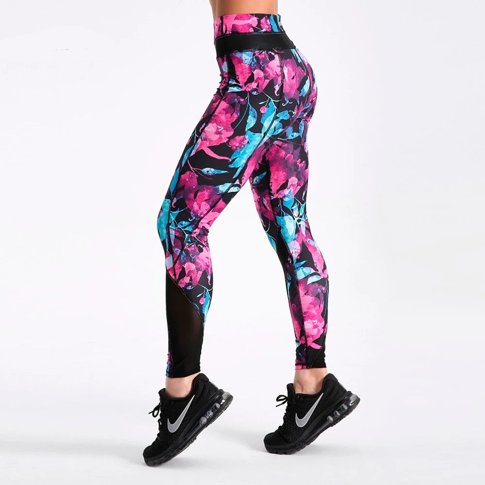 Fashion Legging Flowers Printing