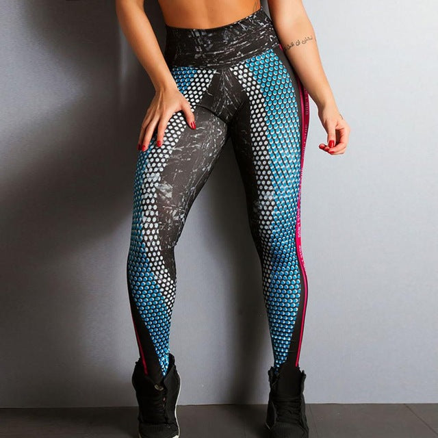 Fitness Leggings Skinny High Waist Elastic