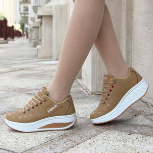 Women thick bottom wedges sneakers