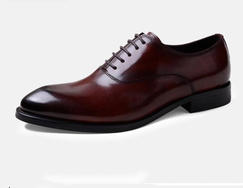 Oxford Formal Shoes Genuine Leather