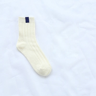Image of 1Pair Warm Women Socks Striped
