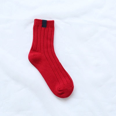 1Pair Warm Women Socks Striped