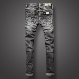 Black Gray Color Denim Mens Jeans