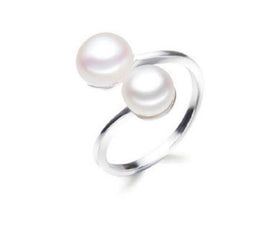 Pearl Ring Jewelry 925 Sterling Silver For Women