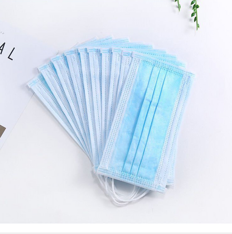 Image of 1pc Face Masks Disposable 3 Layers Dustproof Mask Facial Protective Cover