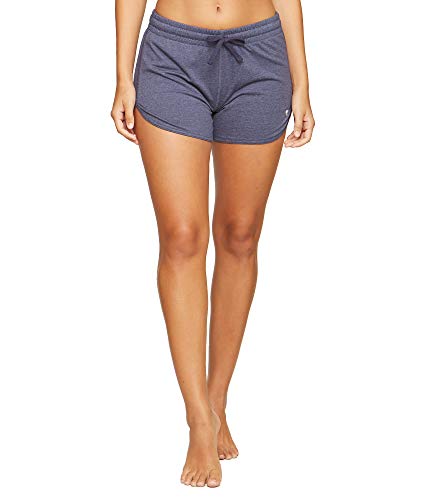 Colosseum Active Women's Simone Cotton Blend Yoga and Running Shorts (Black Floral, X-Small)