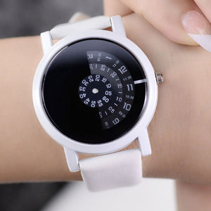 Digital Discs Hands Fashion Quartz Watches for Women