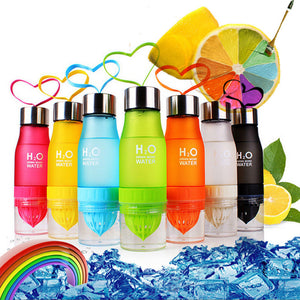 650ml Infuser Water Bottle plastic Fruit infusion