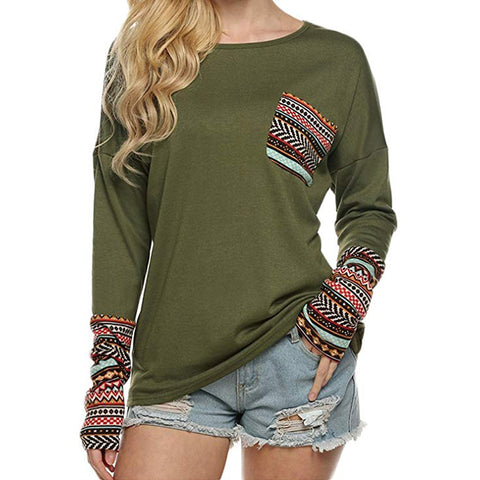 Image of Women's Long Sleeve Casual T-Shirts