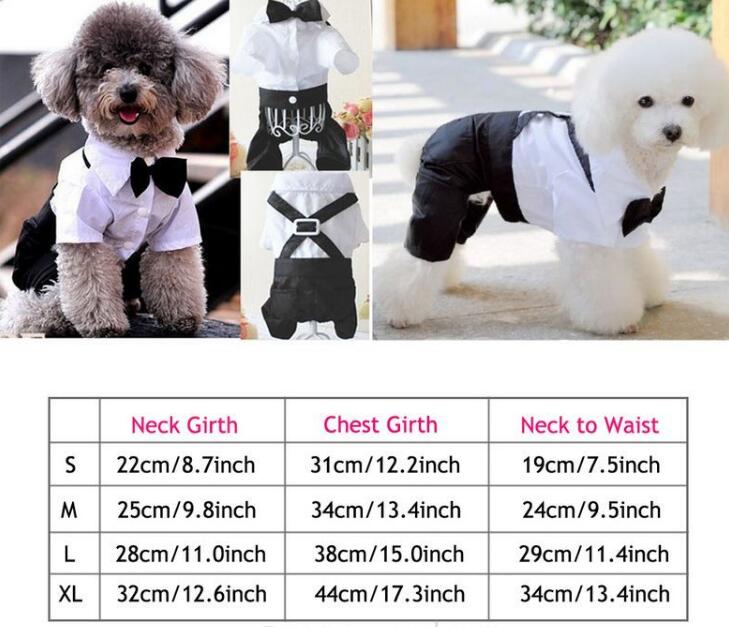 Dog Jumpsuit with Bow Tie
