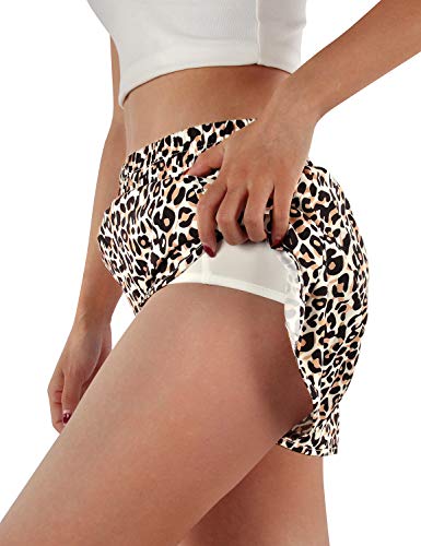 Blooming Jelly Womens Quick-Dry Running Shorts Sport Layer Elastic Waist Active Workout Shorts with Pockets 1.75" (x-Small, Army Green)