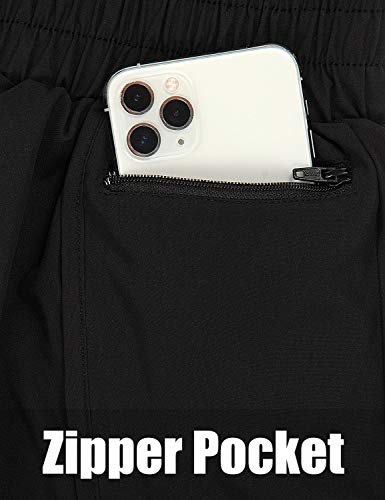 Blooming Jelly Womens Quick-Dry Running Shorts Sport Layer Elastic Waist Active Workout Shorts with Pockets 1.75" (x-Small, Army Green)