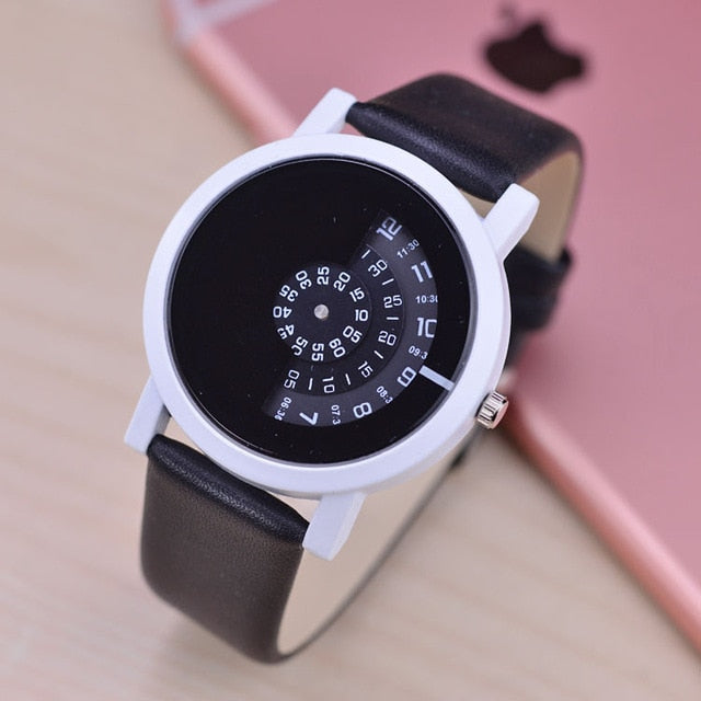 Digital Discs Hands Fashion Quartz Watches for Women