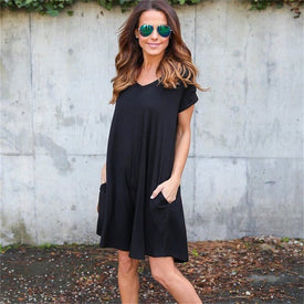 Women Casual Short Sleeve Dress