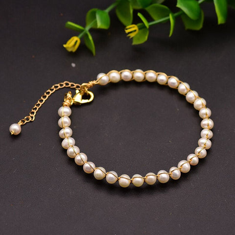 Image of Natural Fresh Water Pearl Adjustable Bracelets For Women