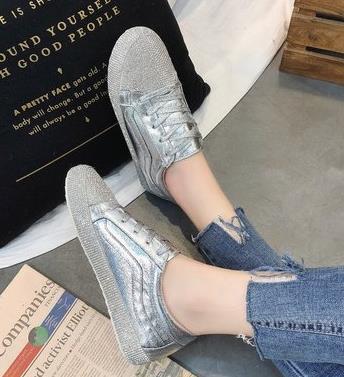 Image of Sneakers Women Golden/Silver Shoes