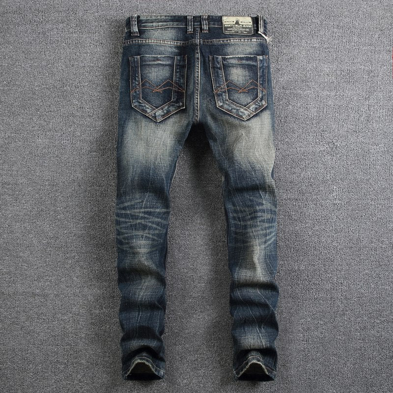 Retro Design Fashion Mens Jeans