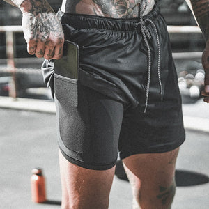 Jogging Gym Shorts with Built-in pocket Liner