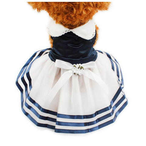 Image of Tutu Lace Sailor Dog Dresses