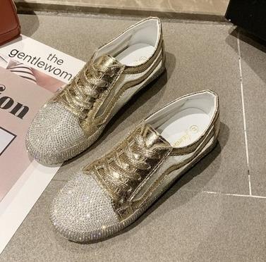 Image of Sneakers Women Golden/Silver Shoes