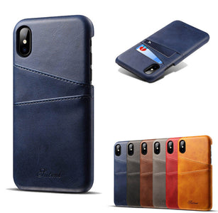 Leather Card Holder Slots Phone Cases Pu  For For phone  Samsung
