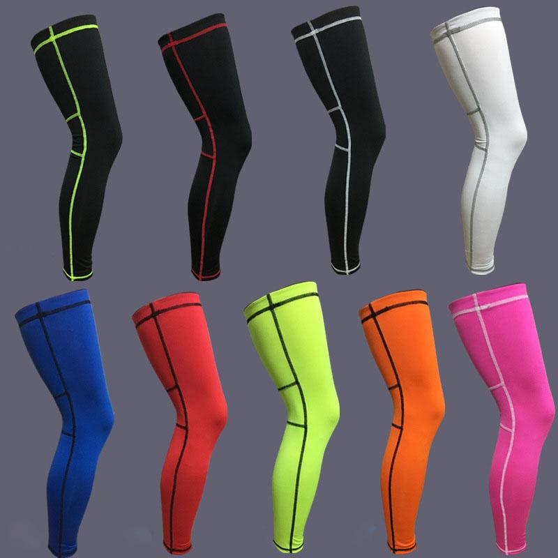 Elastic Lycra Basketball Leg Warmers Calf Thigh Compression Sleeves Knee