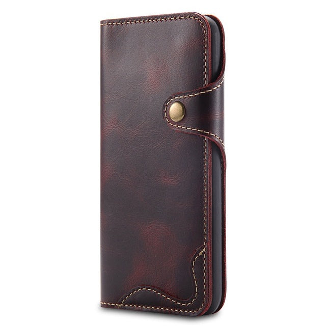 Luxury Business Genuine Leather Case for Samsung Galaxy