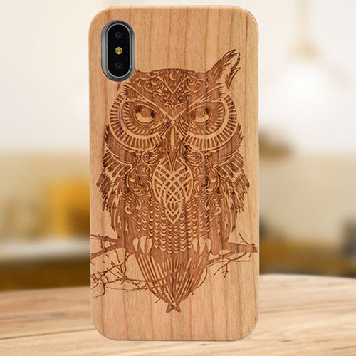Laser Engraving Real Wood Cell Phone Case for iPhone