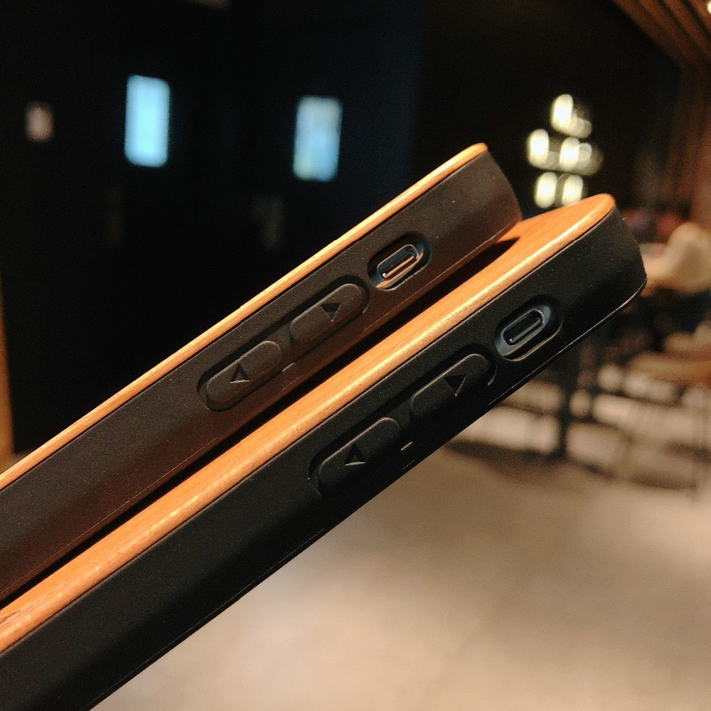 Laser Engraving Real Wood Cell Phone Case for iPhone