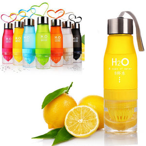 650ml Infuser Water Bottle plastic Fruit infusion
