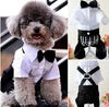 Dog Jumpsuit with Bow Tie