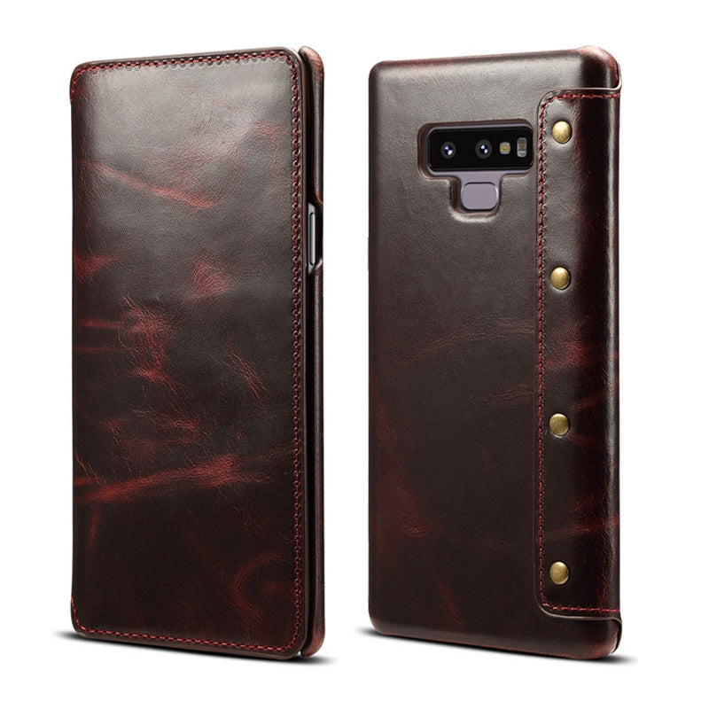 Luxury Business Genuine Leather Case for Samsung Galaxy