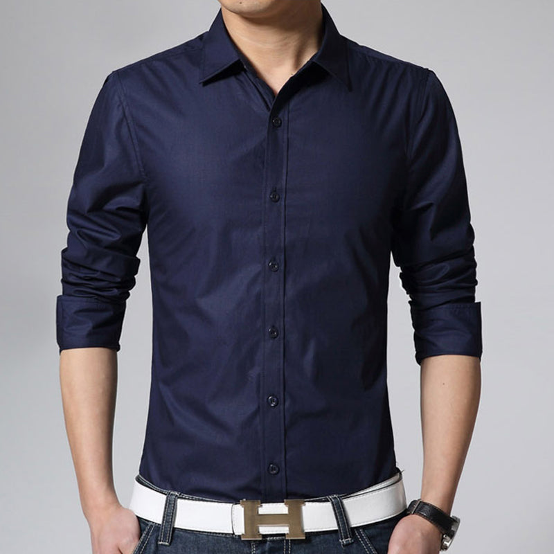 Men's Long Sleeve Fit Slim Shirt