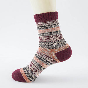 Winter Thick Warm Stripe Wool Socks