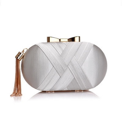 Bow Metal Women Handbag