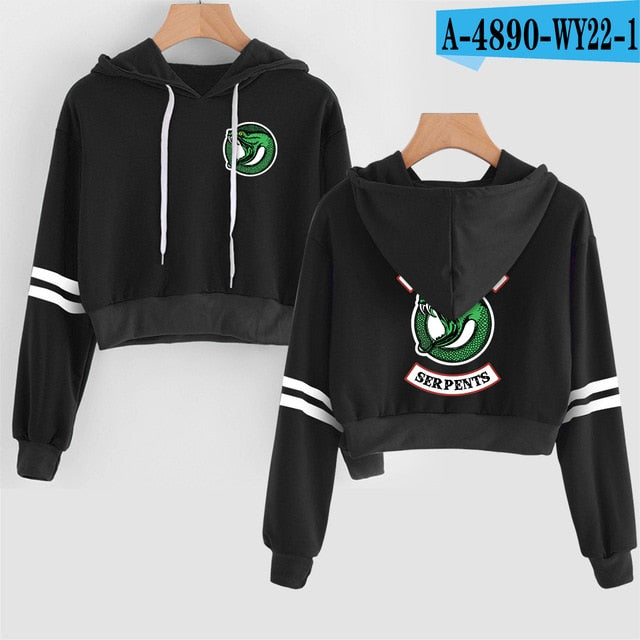 Women Crop RIVERDALE Top Hoodies