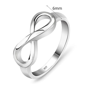 925 Sterling Silver Infinity Ring