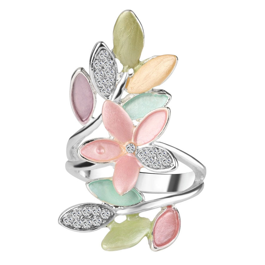 Multicolor Crystal Ring for Women