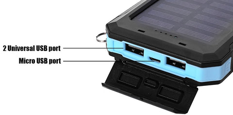 Image of Solar 20000mah F5S For All Phone Bank Charger Battery Portable