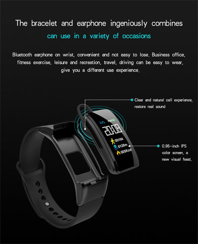 Image of Smart Bracelet Bluetooth Call Bracelet Headset