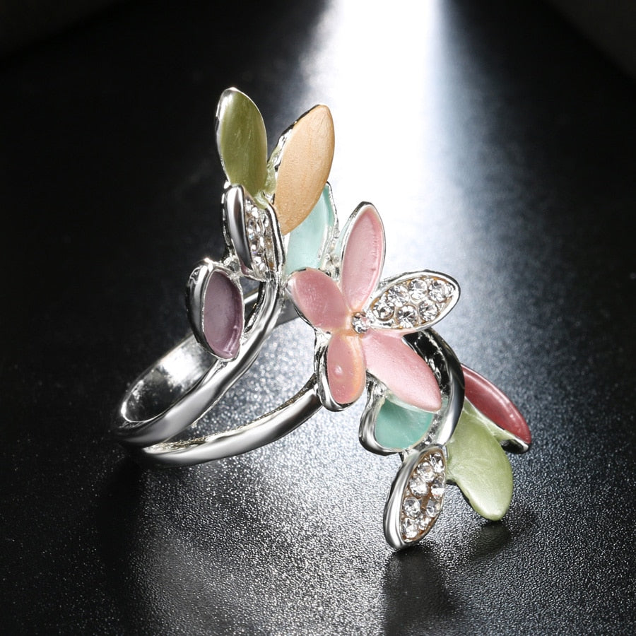 Multicolor Crystal Ring for Women