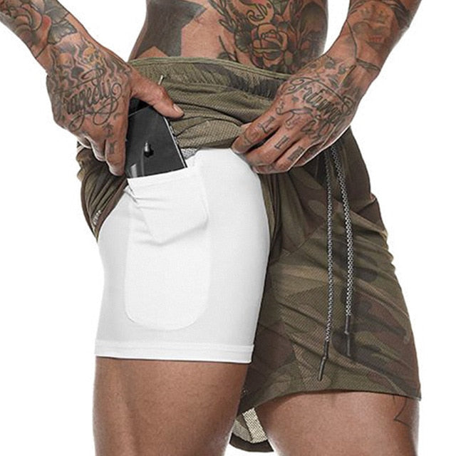 Jogging Gym Shorts with Built-in pocket Liner