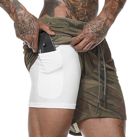 Image of Jogging Gym Shorts with Built-in pocket Liner