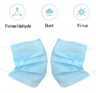 1pc Face Masks Disposable 3 Layers Dustproof Mask Facial Protective Cover