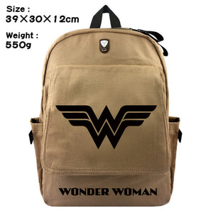 Wonder Woman Canvas Travel Backpack Bag