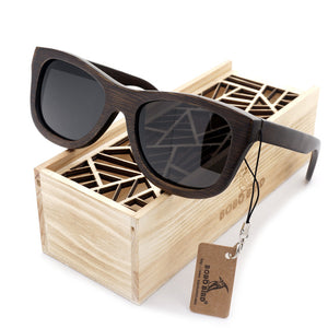 Men's Retro Wooden Bamboo Sunglasses
