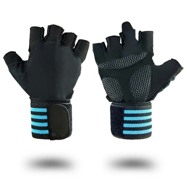 Breathable Workout Power  Half Finger Gym Fitness Cycling Gloves