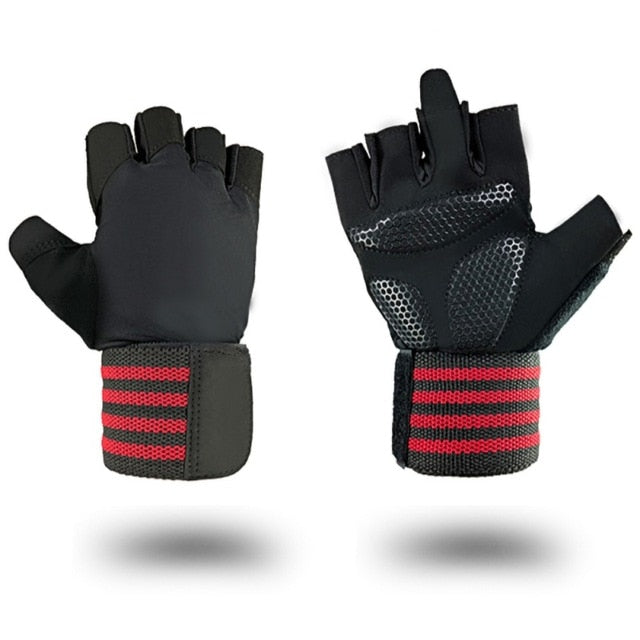 Breathable Workout Power  Half Finger Gym Fitness Cycling Gloves