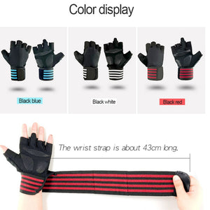 Breathable Workout Power  Half Finger Gym Fitness Cycling Gloves